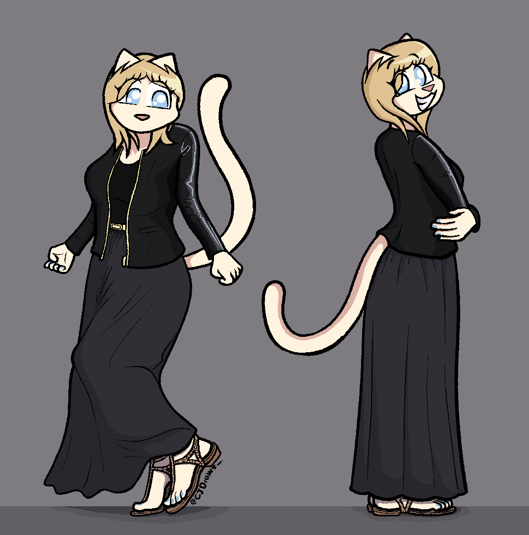 Cat In Black